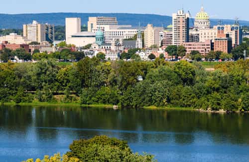 Harrisburg, the state capital of Pennsylvania