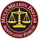 Multi-Million Dollar Advocates Forum member badge